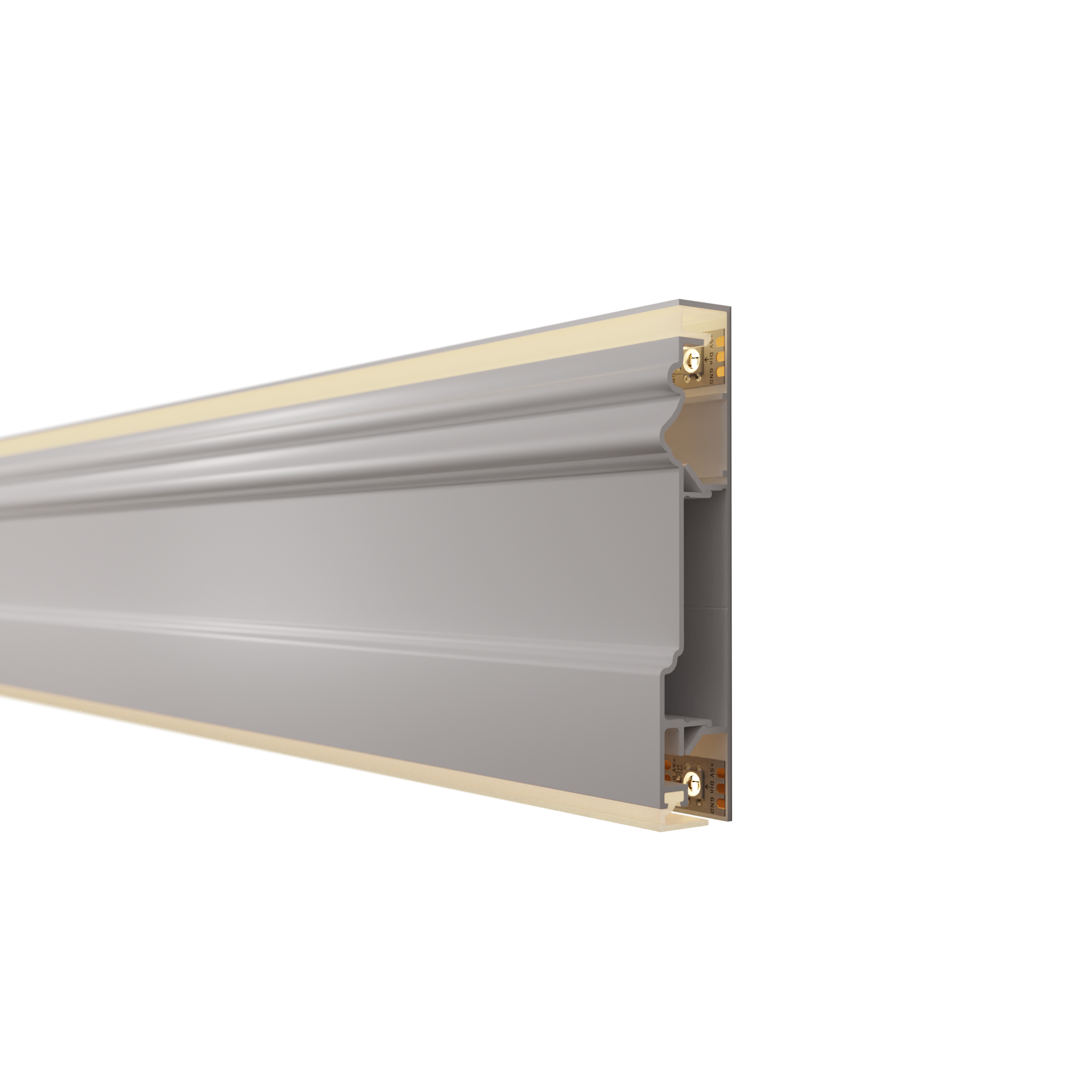 Leux Aluminium LED Baseboard (32'9 in / 10 lm.)